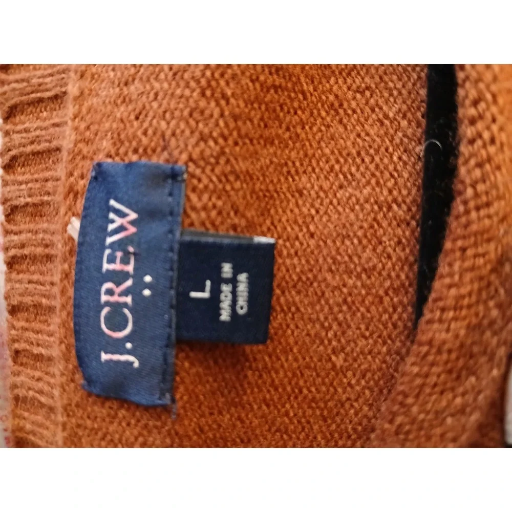 J Crew Mens Crewneck‎ sweater in supersoft lambswool blend Size L L